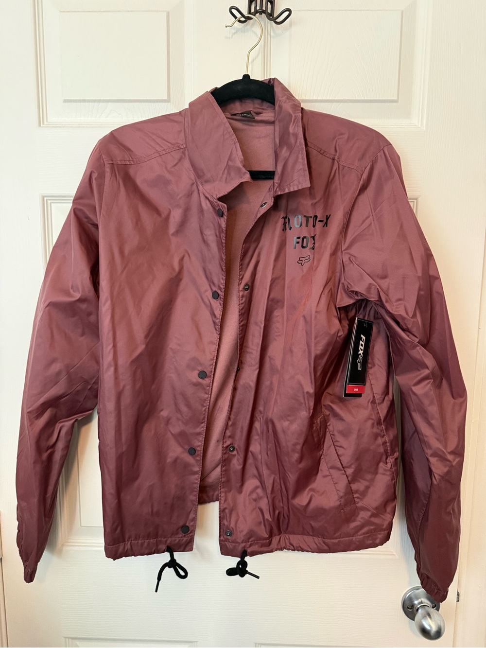 Fox women Dusty Rose Windbreaker Pit Stop coaches Jacket